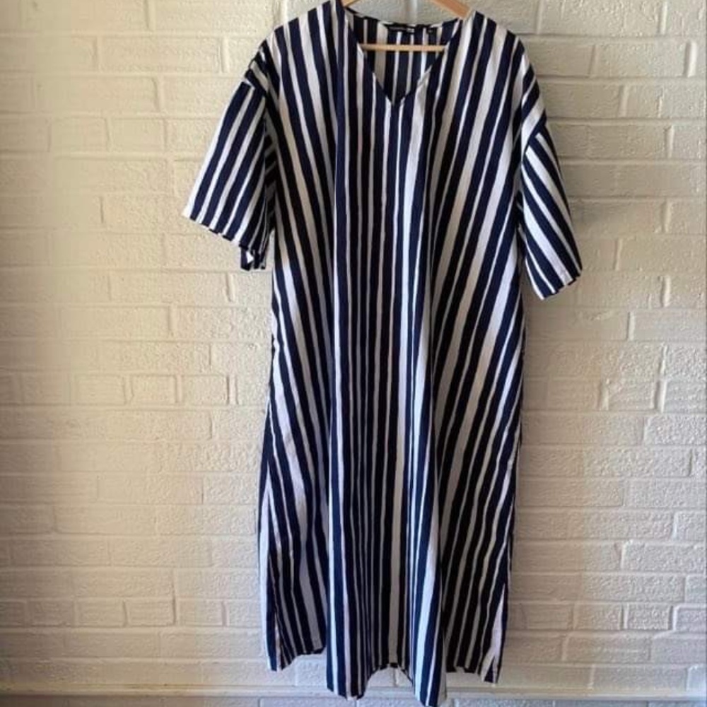 Marimekko x  Uniqlo Striped Kaftan Size Medium